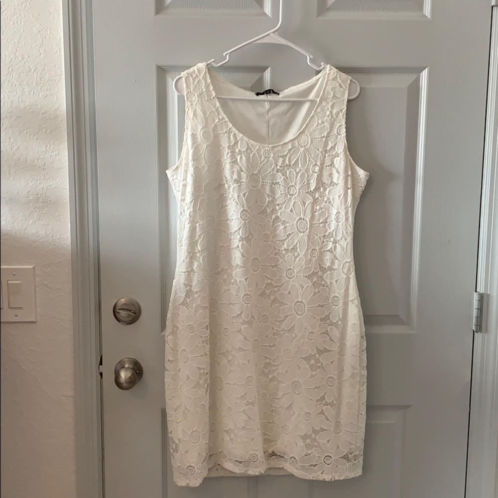White lace dress